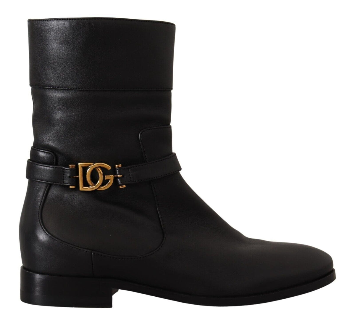 Botas de motociclista elegantes de piel de Dolce &amp; Gabbana