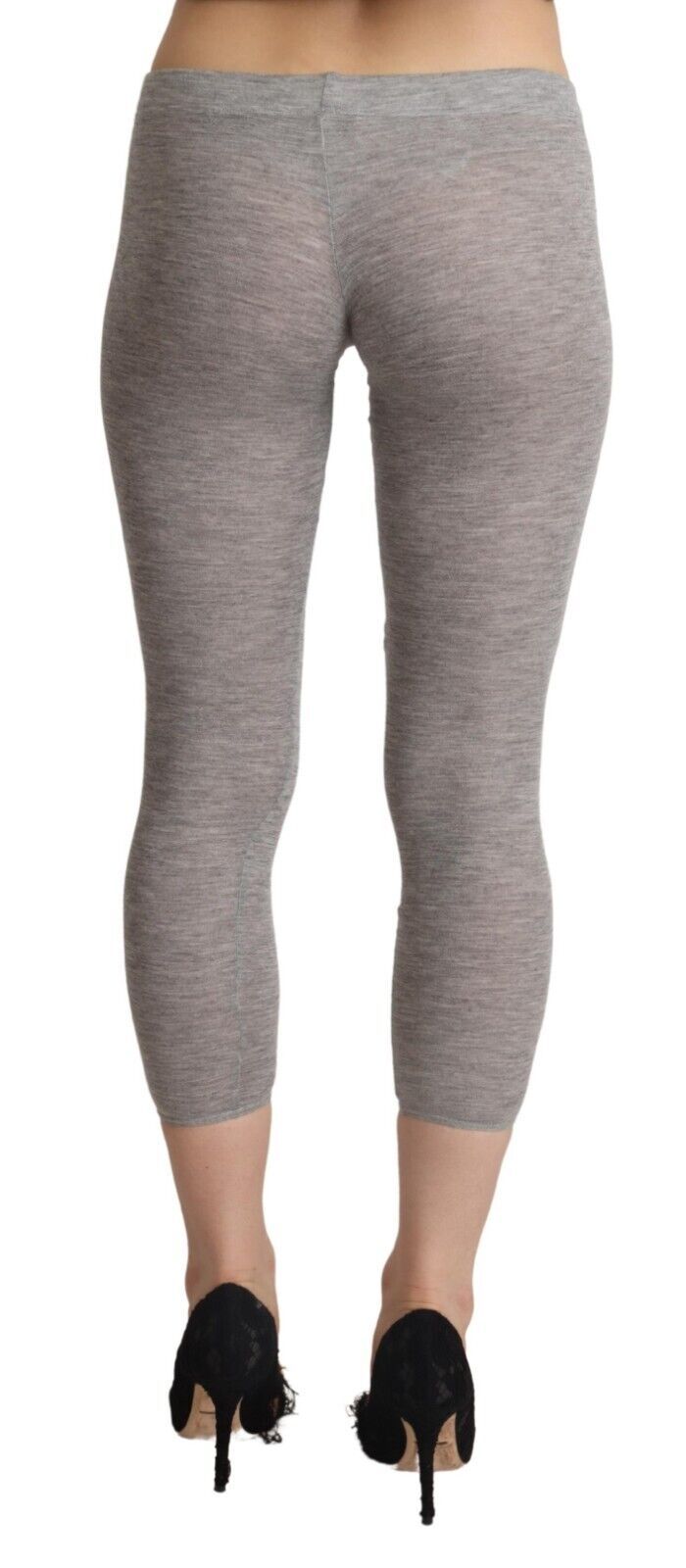 Ermanno Scervino Leggings cortos grises elegantes y ajustados