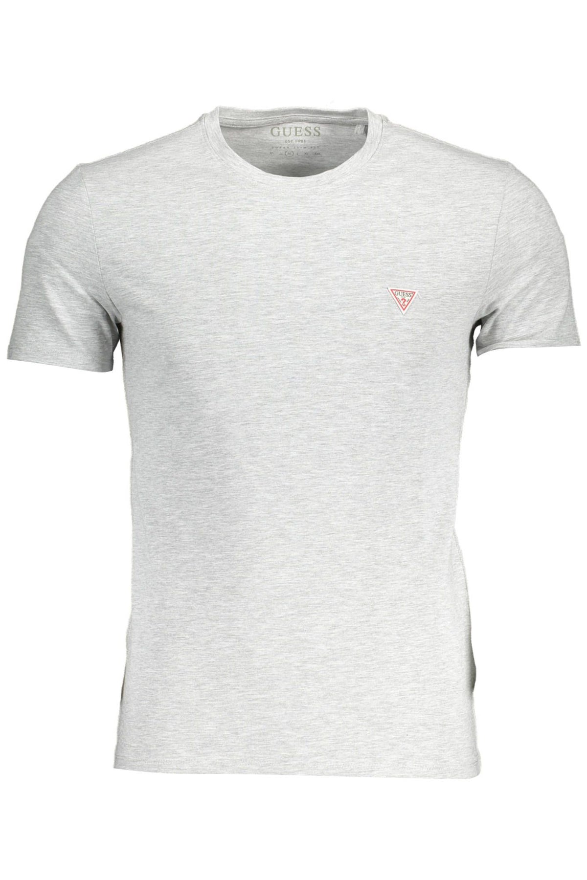 T-shirt ras du cou à logo Guess Jeans Essential gris