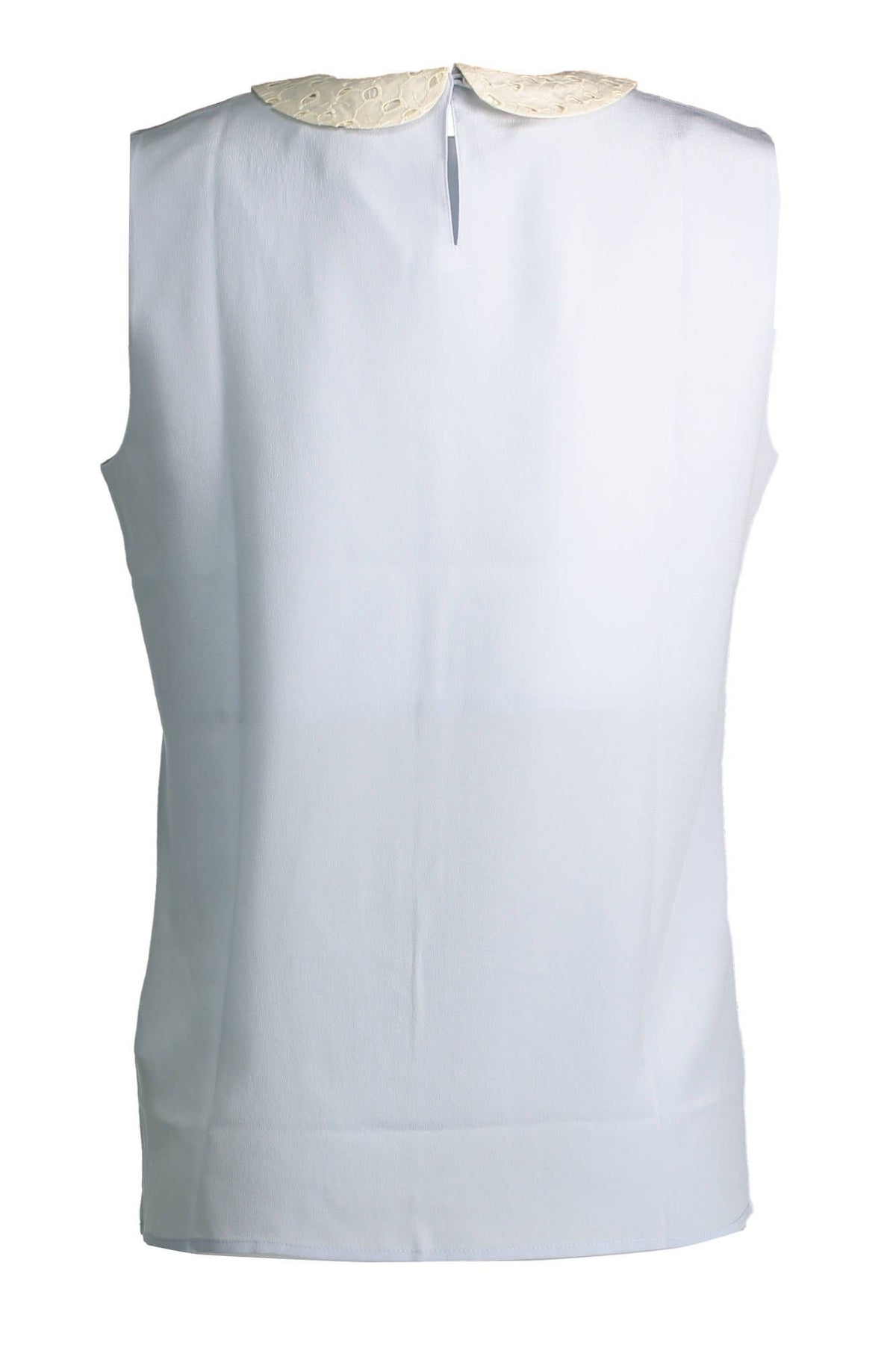 Camisola elegante de seda con cuello desmontable de Gant