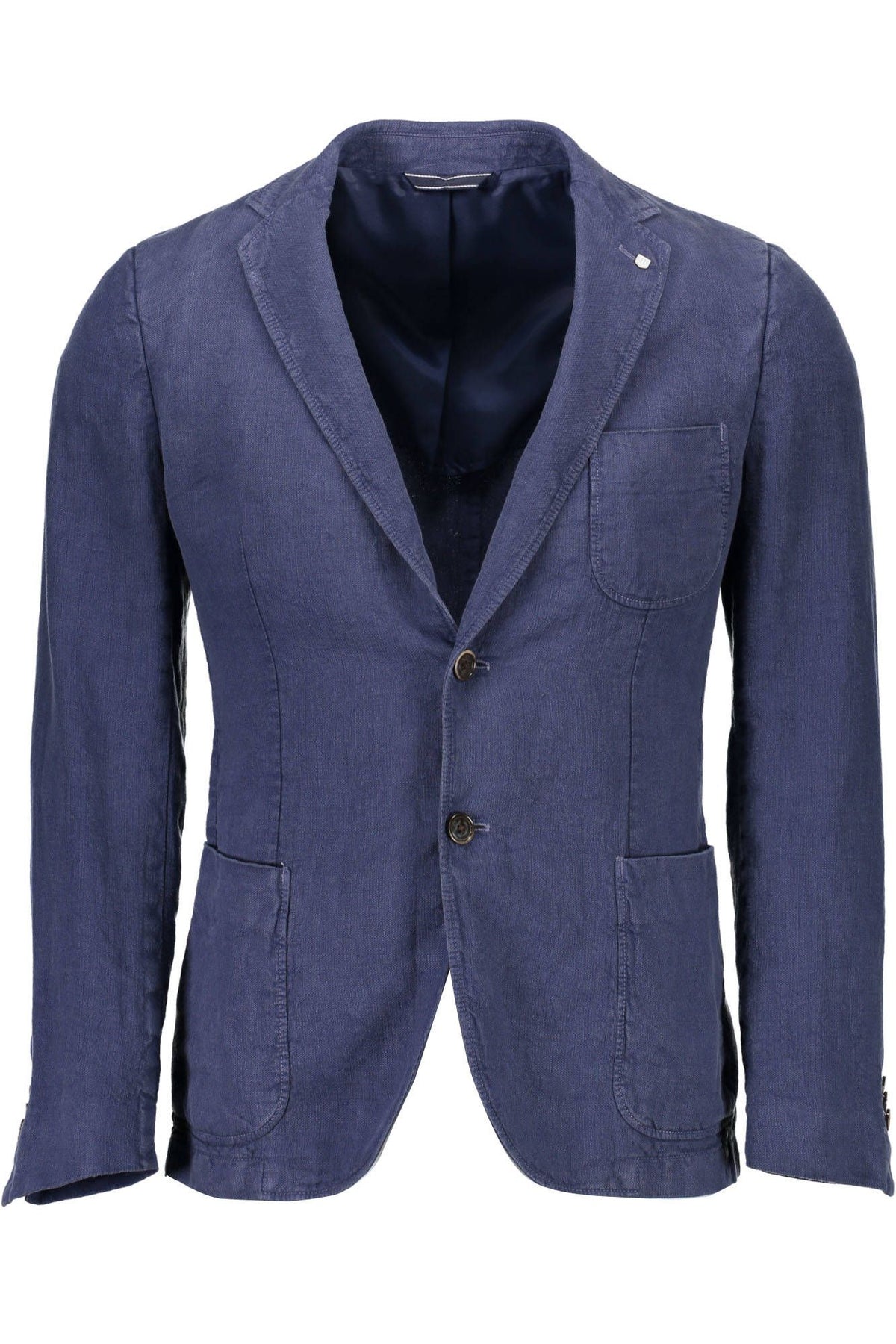 Chaqueta clásica de lino elegante de Gant - Azul sereno