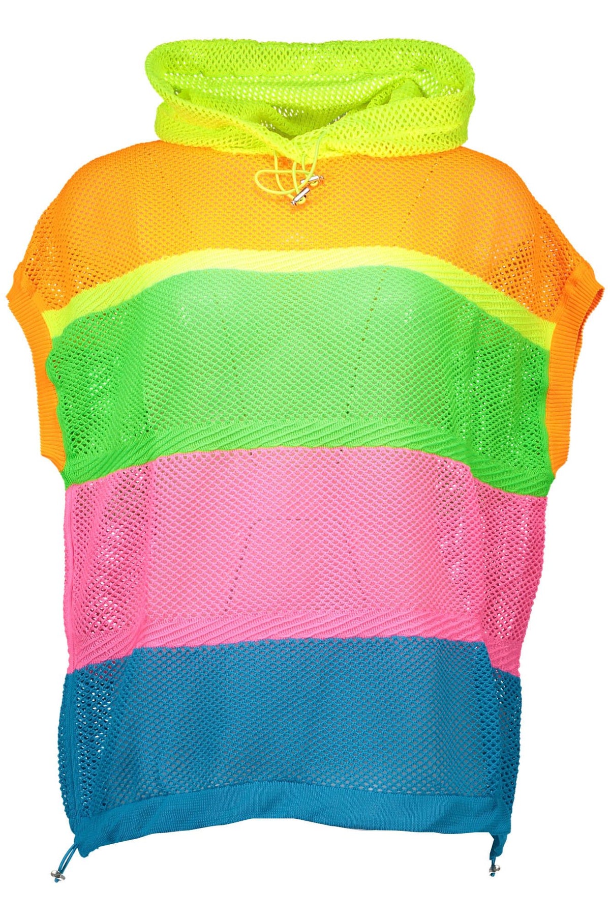 Pull à capuche multicolore chic avec logo Love Moschino