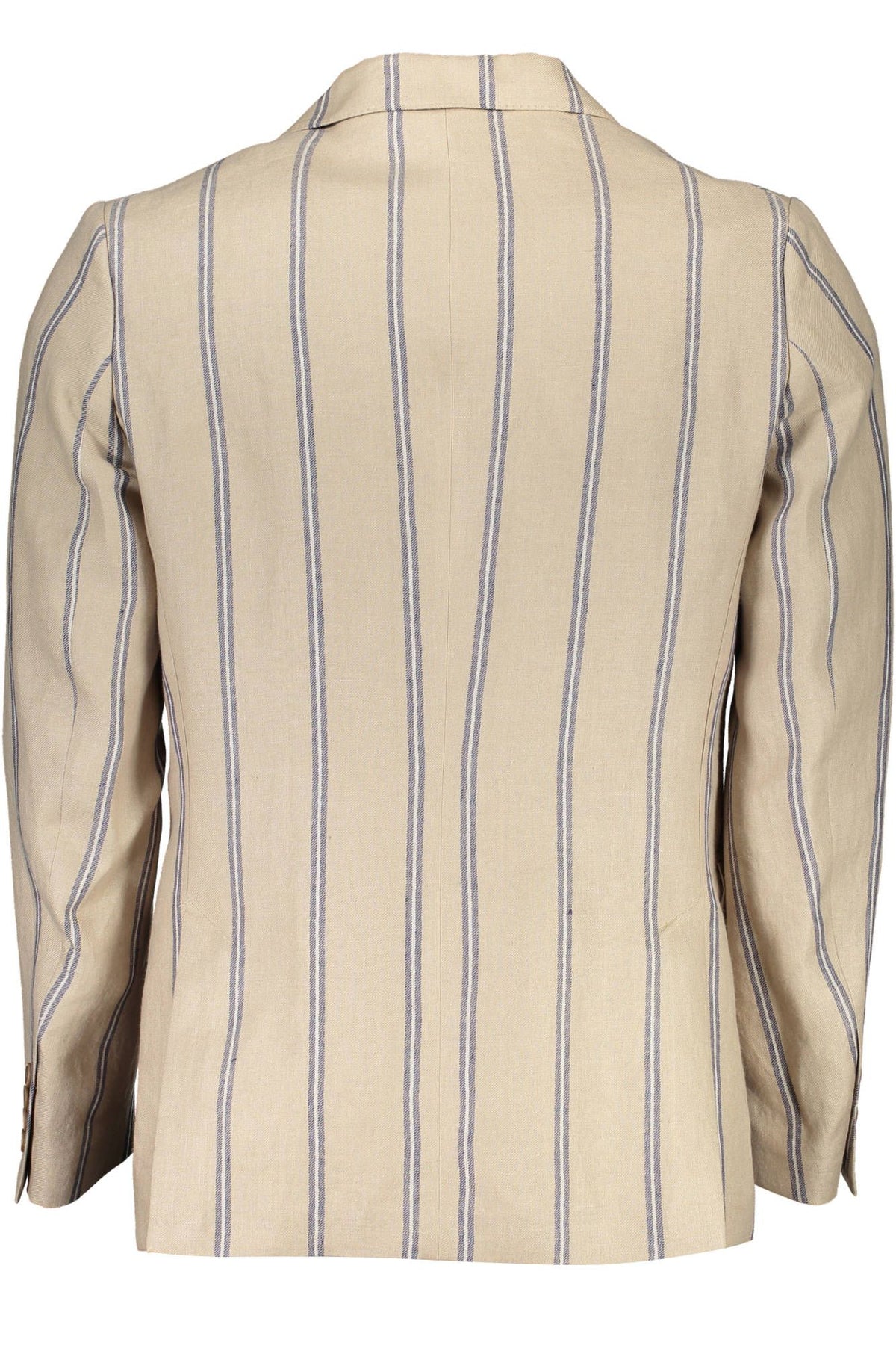 Veste classique en lin beige à boutonnage simple Gant