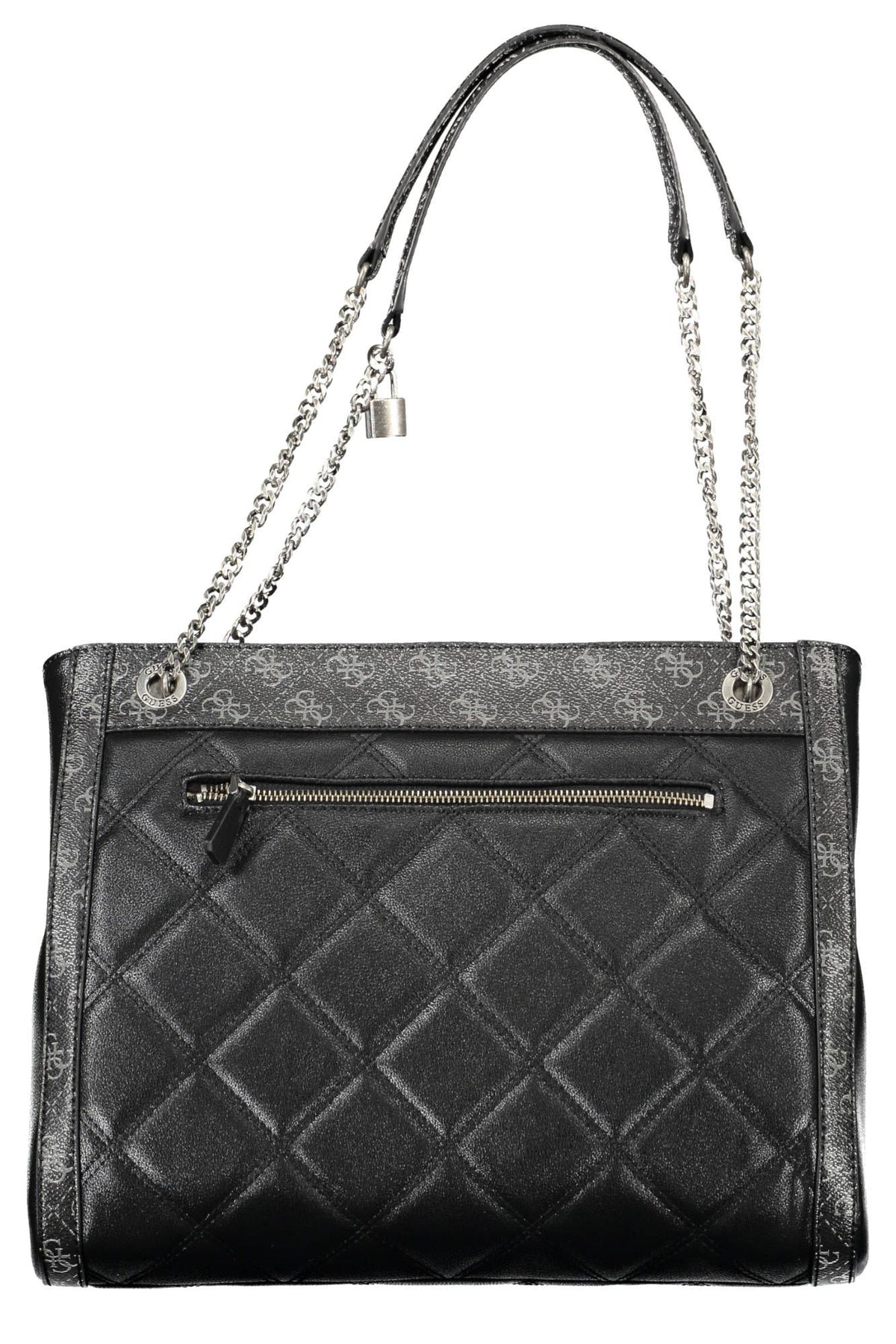 Bolso elegante negro multicompartimentos de Guess Jeans