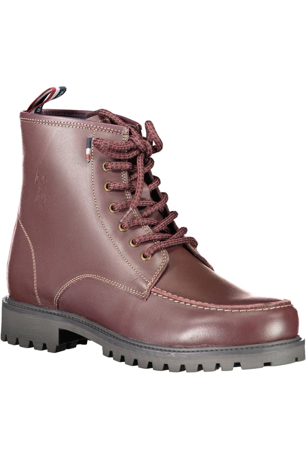 US POLO ASSN. Botas de cuero con cordones y encanto ecuestre