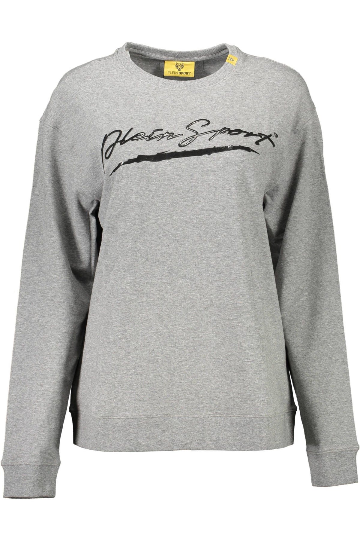 Sweat-shirt Plein Sport Chic gris à détails contrastés