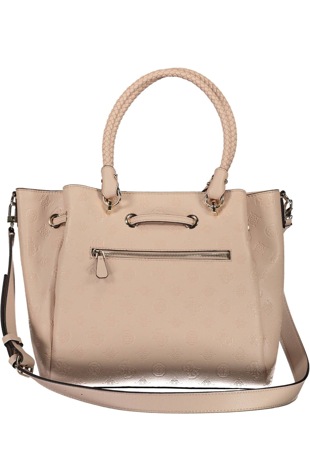 Bolso de mano con cordón Guess Jeans Chic Pink: elegancia atemporal