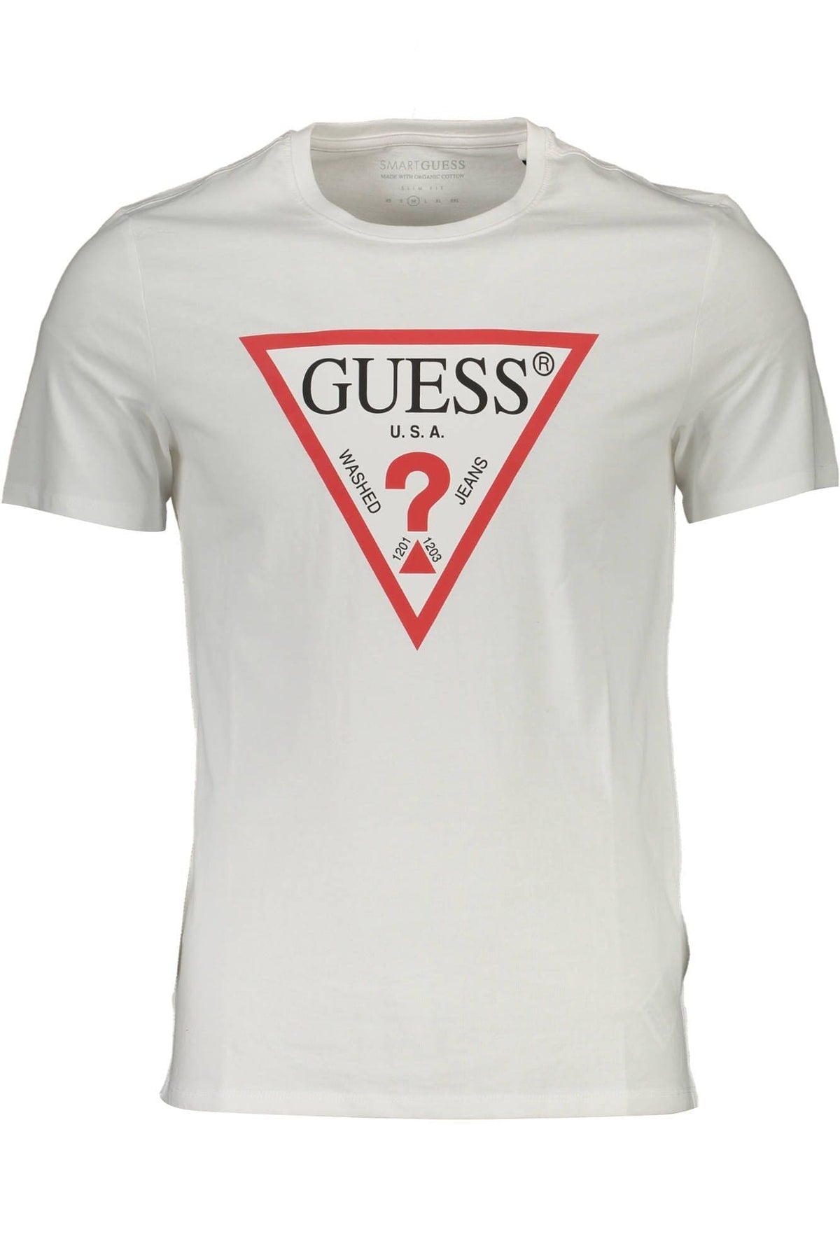 T-shirt slim en coton biologique Guess Jeans avec logo