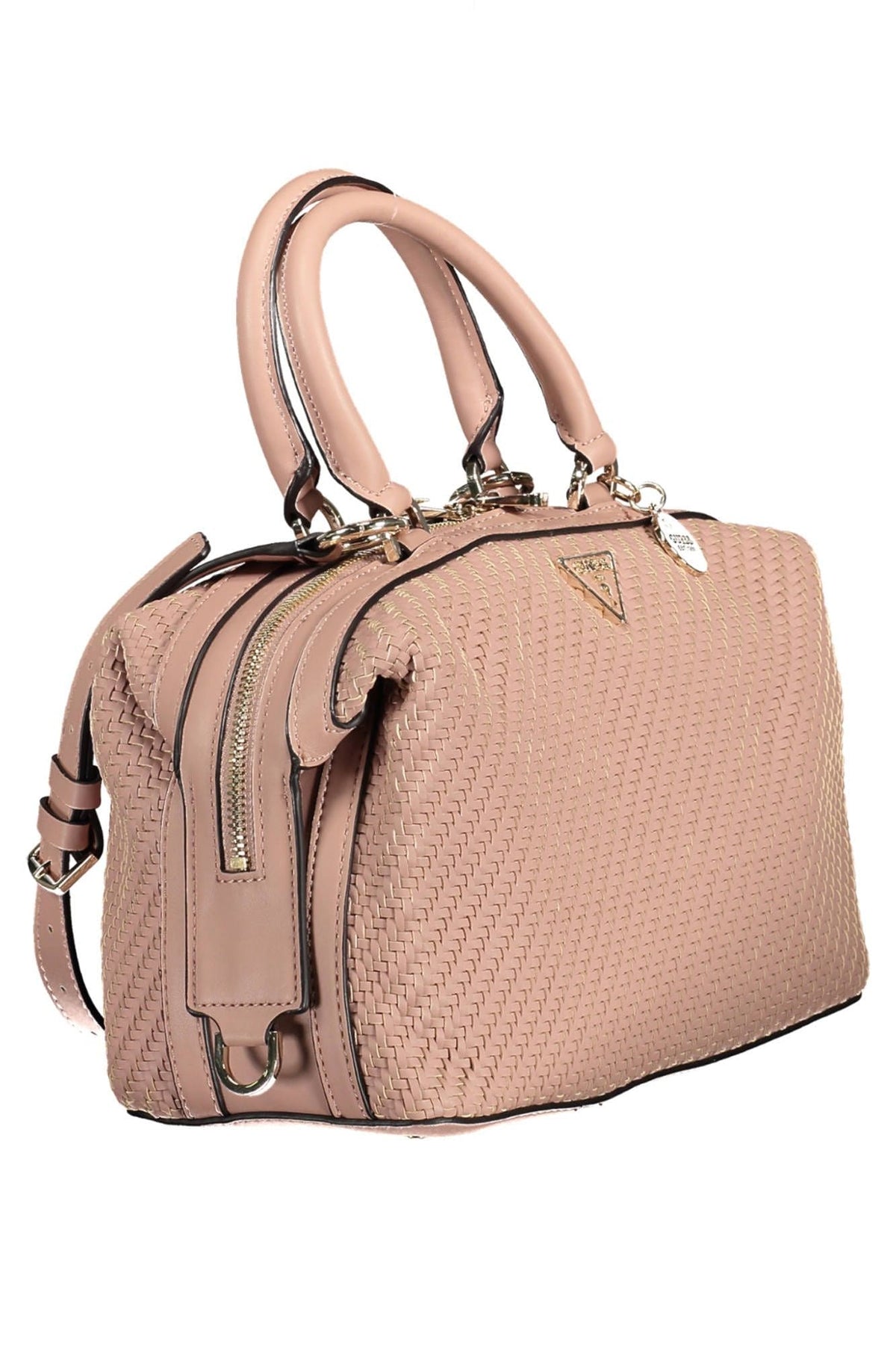 Bolso de mano chic rosa con detalles en contraste de Guess Jeans