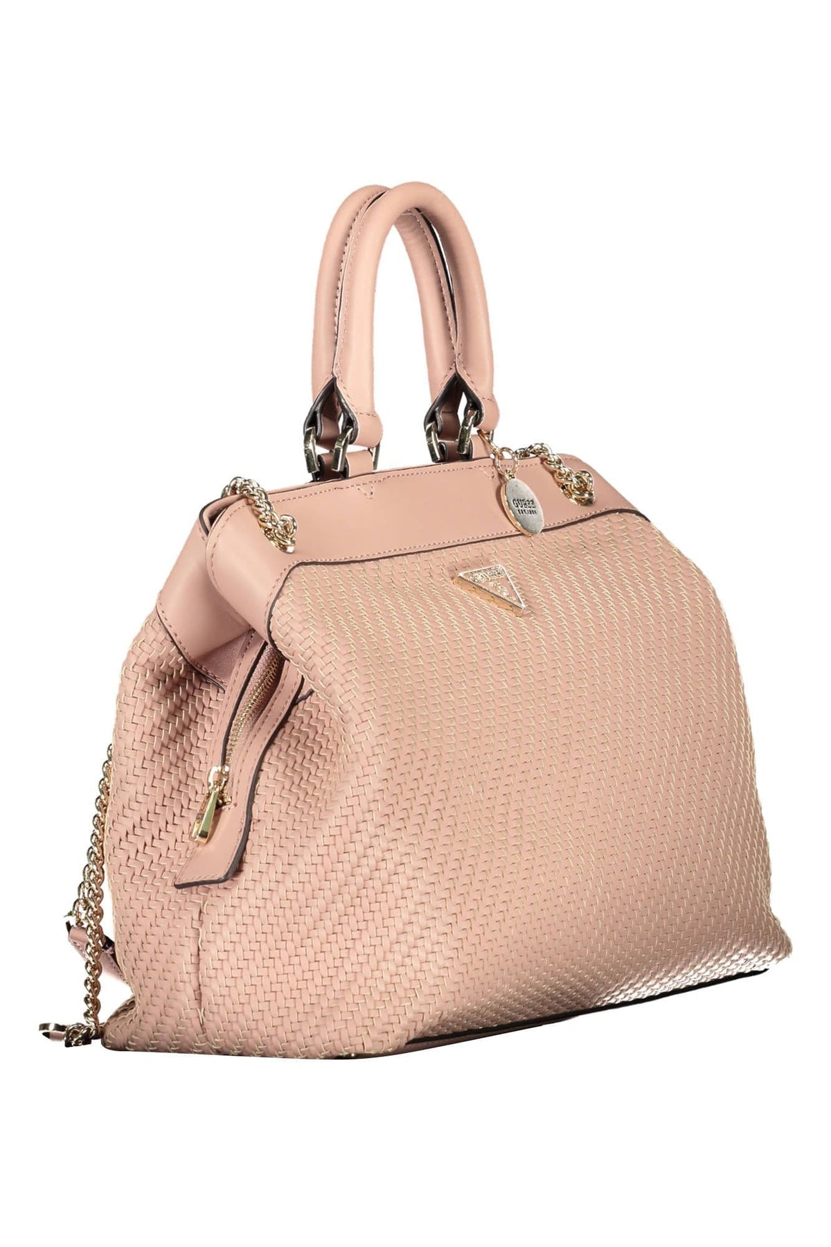 Sac à bandoulière Guess Jeans Chic Pink avec poignée en chaîne