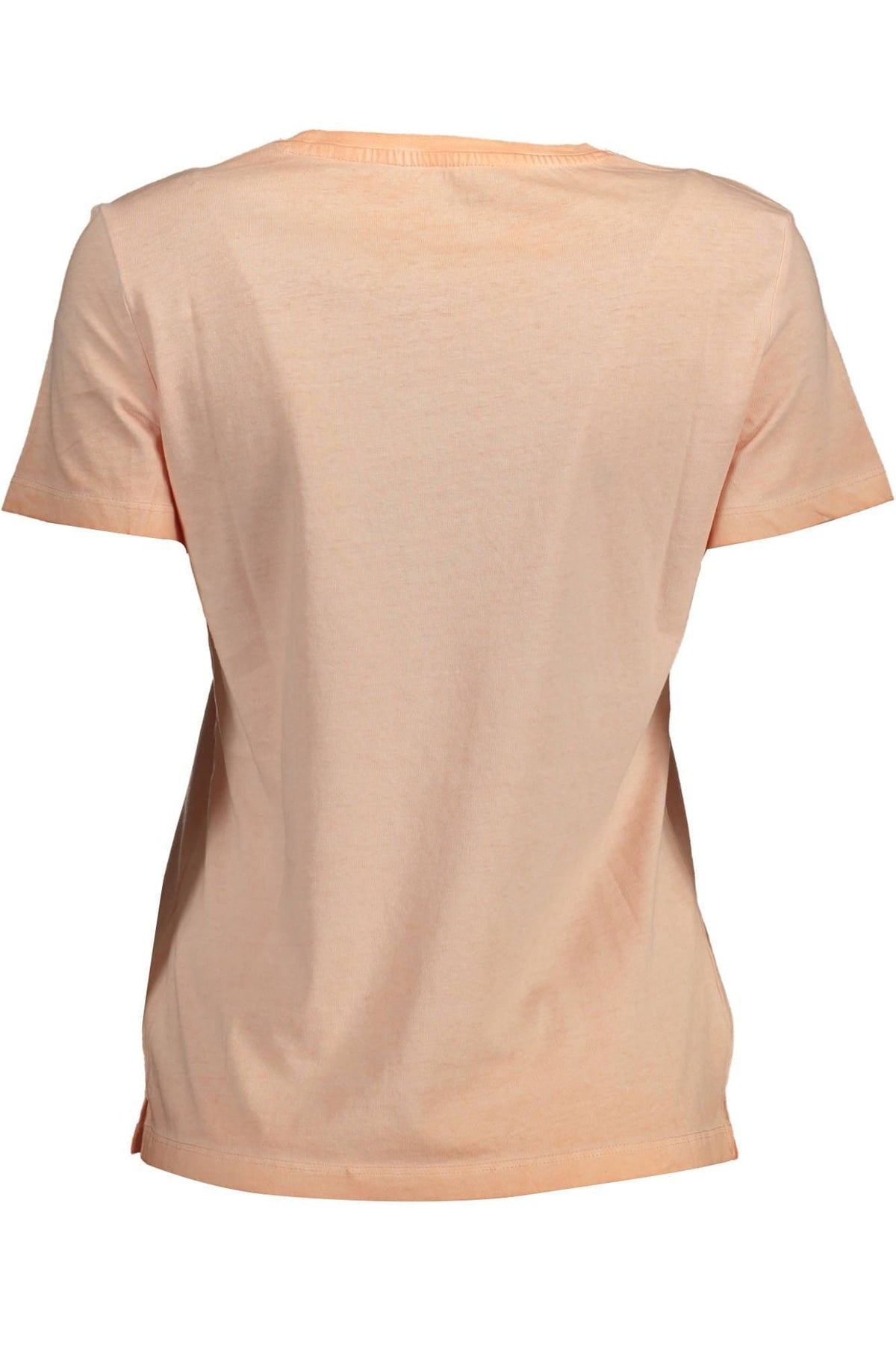 Camiseta con logo bordado en rosa chic de Guess Jeans