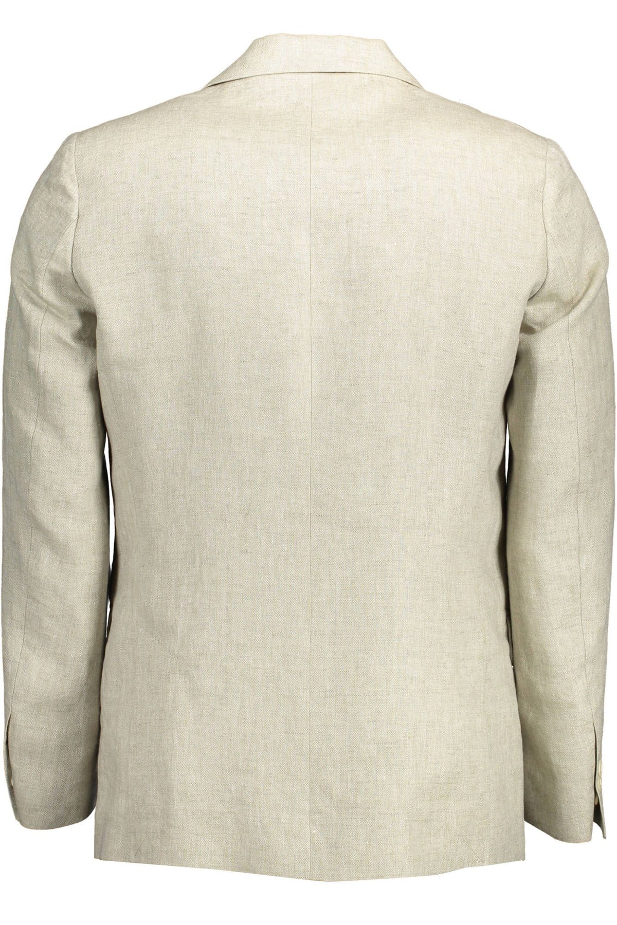 Chaqueta clásica de lino beige con detalle de logotipo de Gant