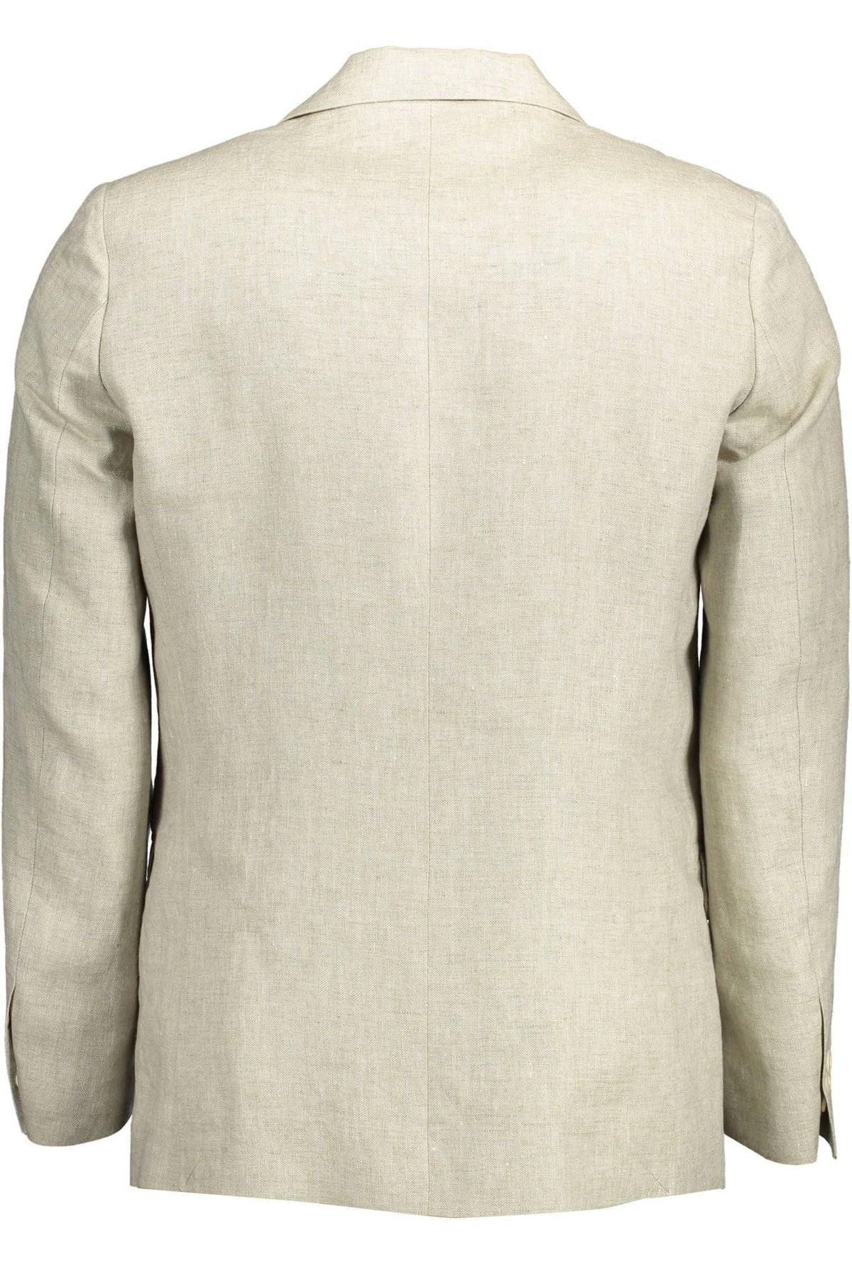 Chaqueta clásica de lino beige con logotipo de Gant