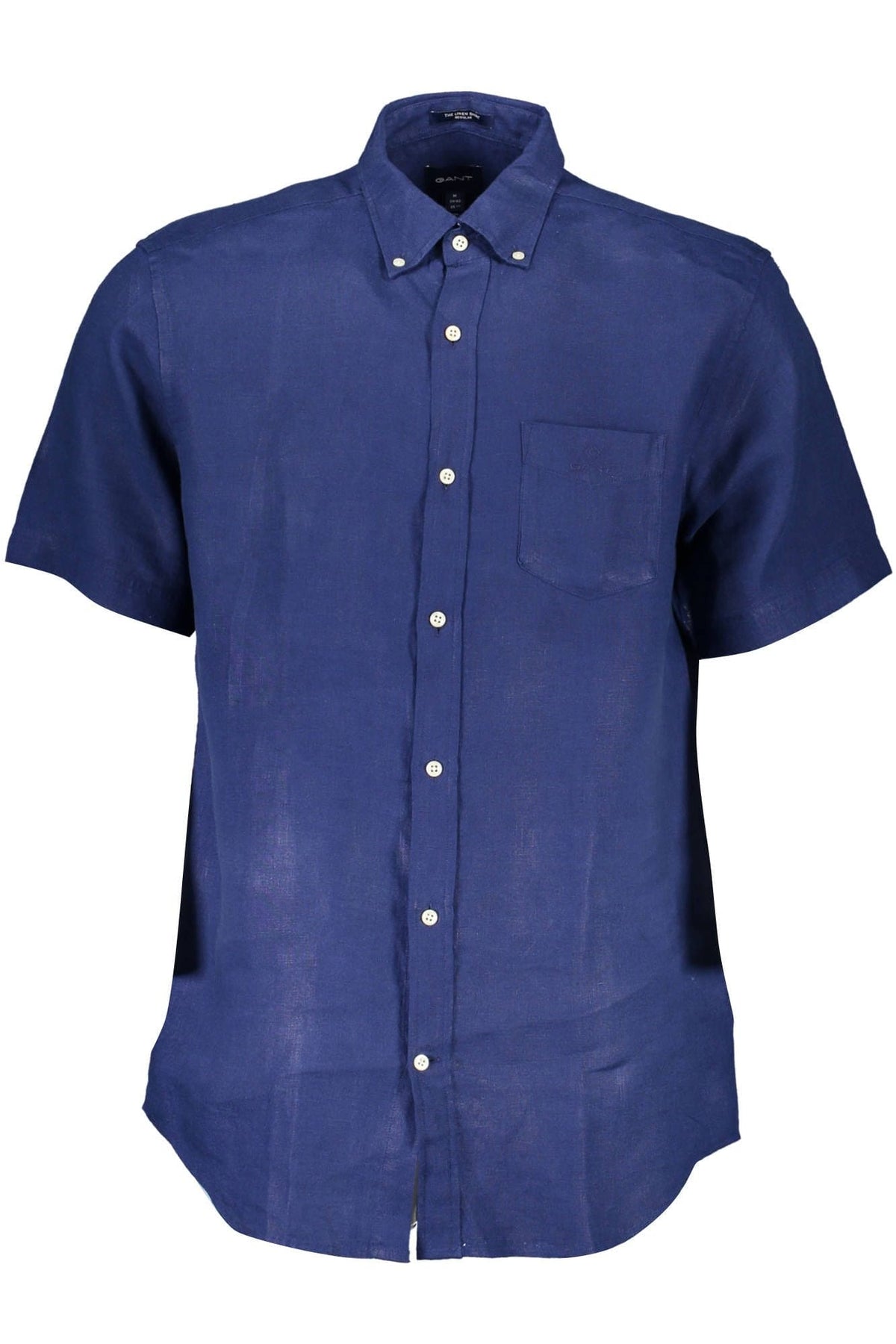 Chemise boutonnée élégante en lin bleu Gant