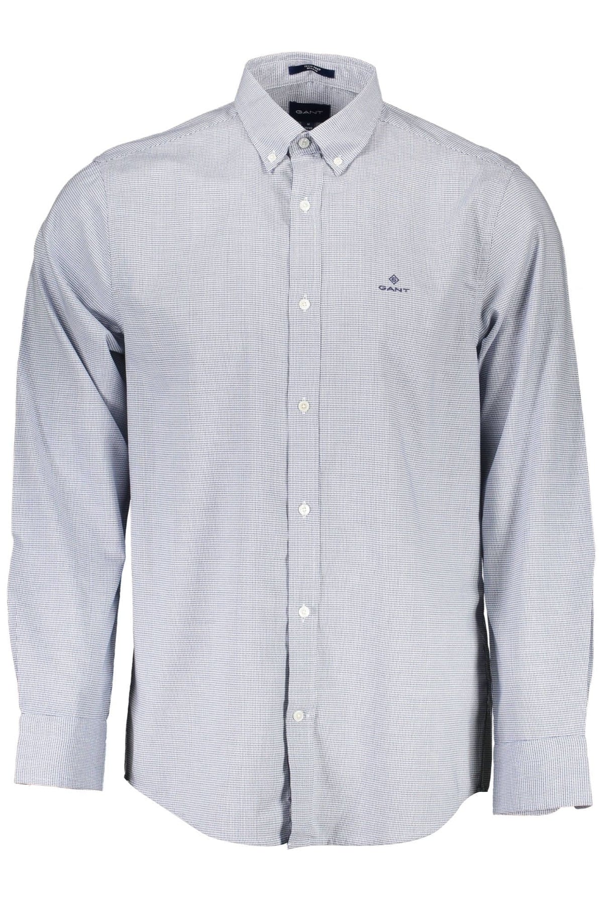 Chemise élégante en coton biologique mélangé bleu de Gant