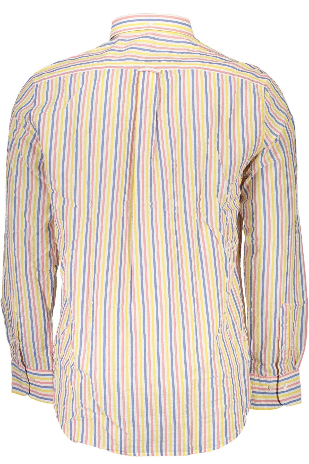 Camisa elegante de manga larga con botones de color blanco de Gant