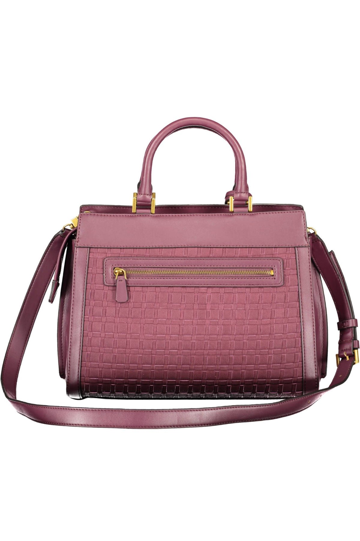 Bolso elegante de poliuretano morado de Guess Jeans