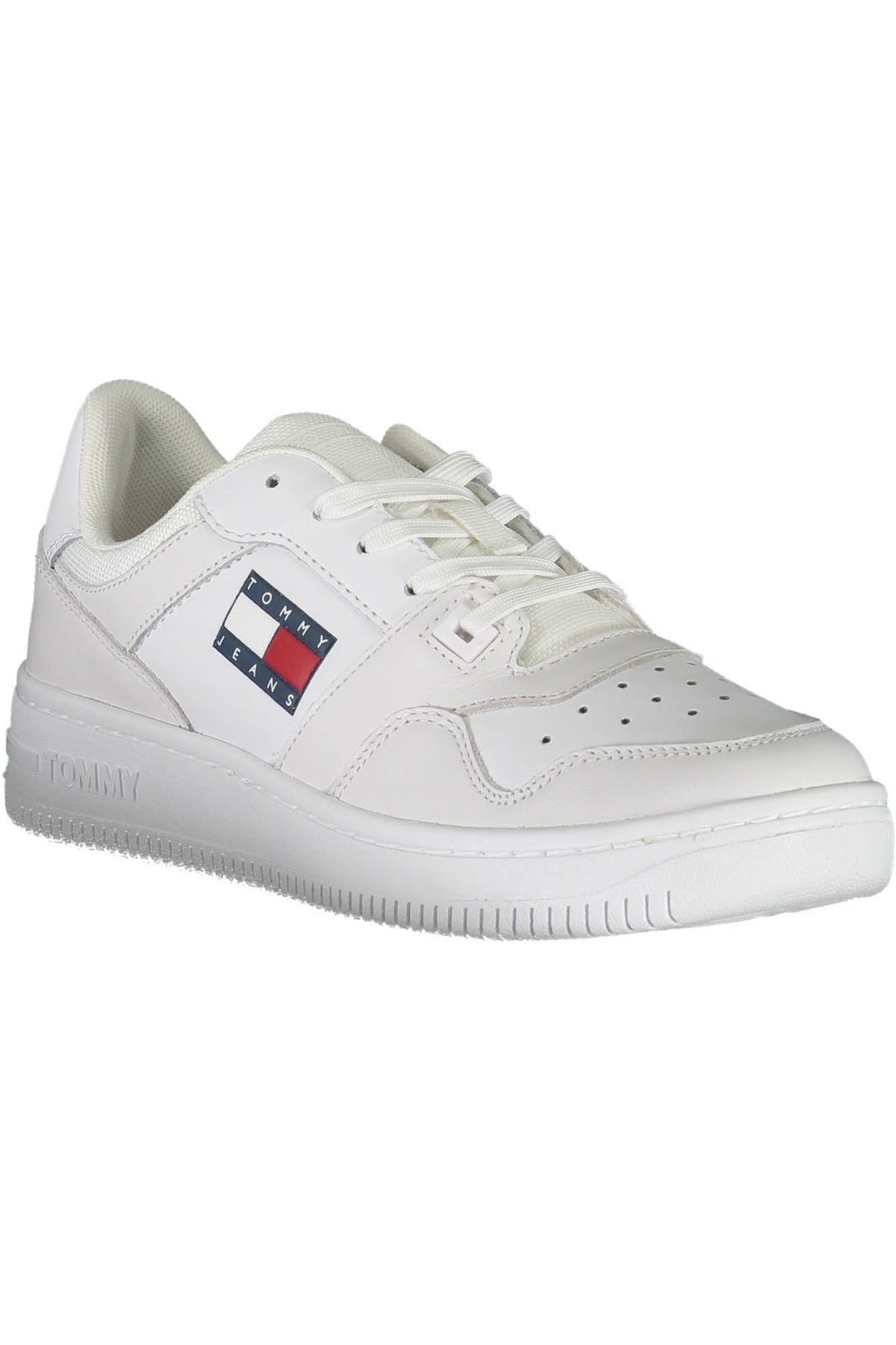 Tommy Hilfiger Sleek White Sneakers with Eco-Conscious Design