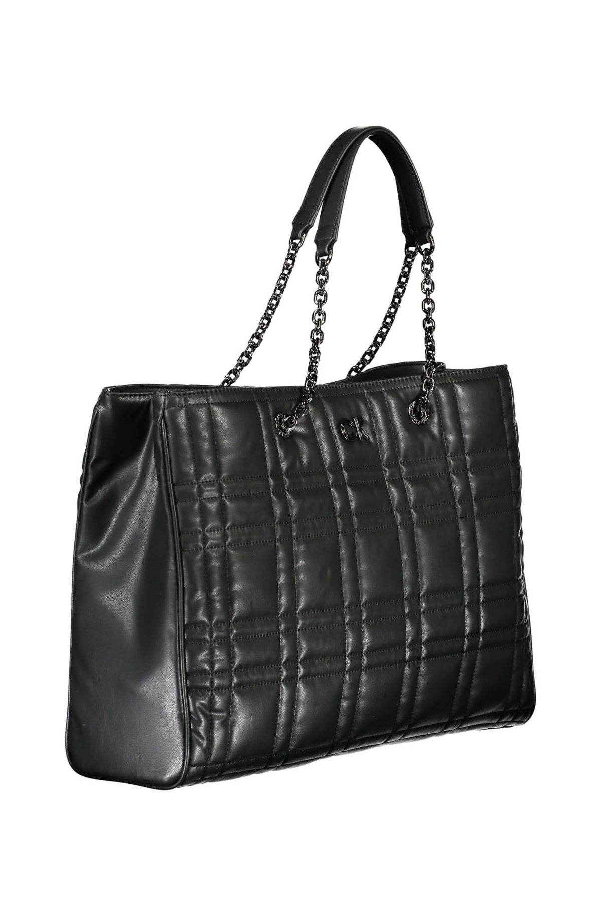 Calvin Klein Elegant Chain-Handle Black Handbag