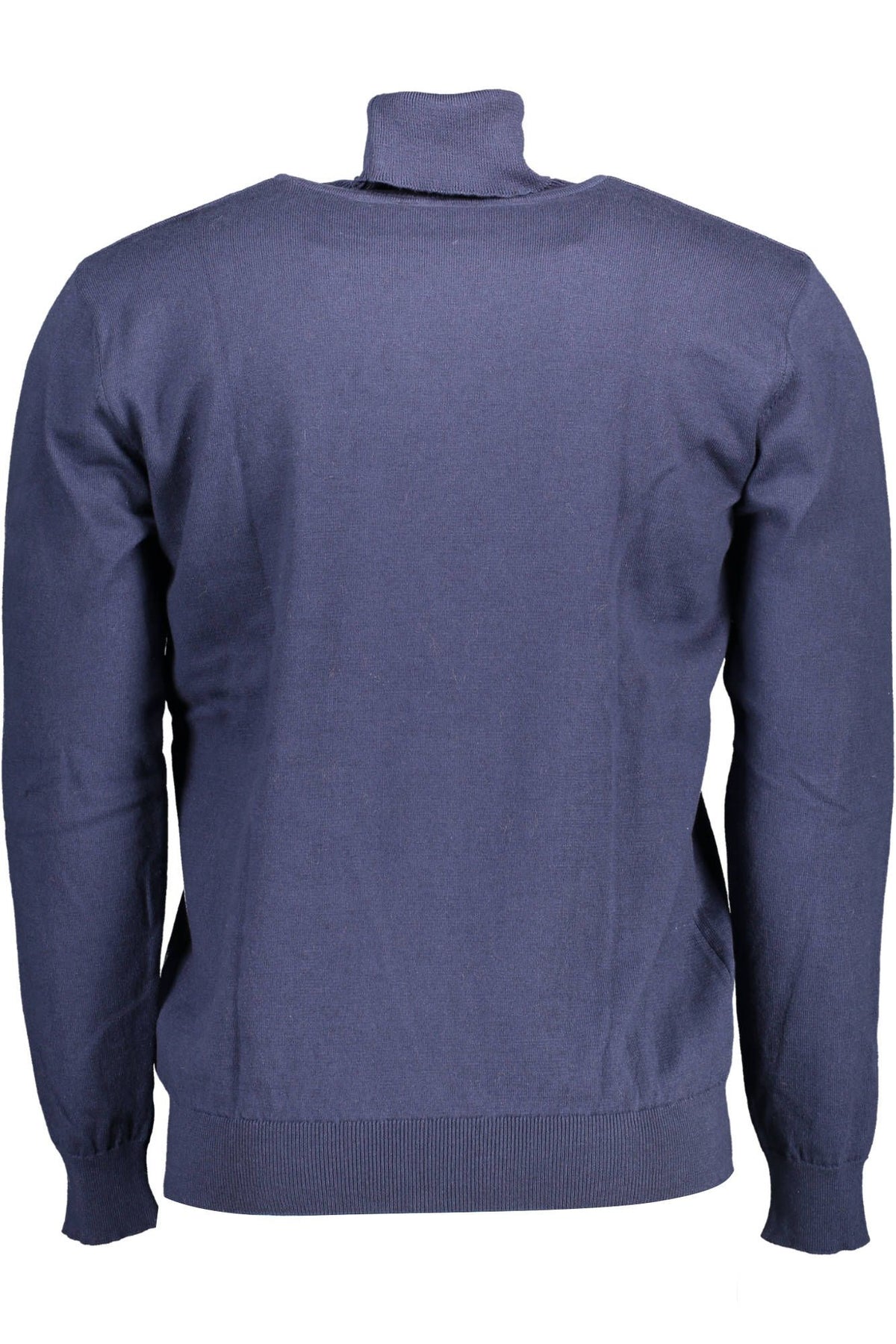 US POLO ASSN. Jersey de cuello alto azul elegante con logotipo bordado