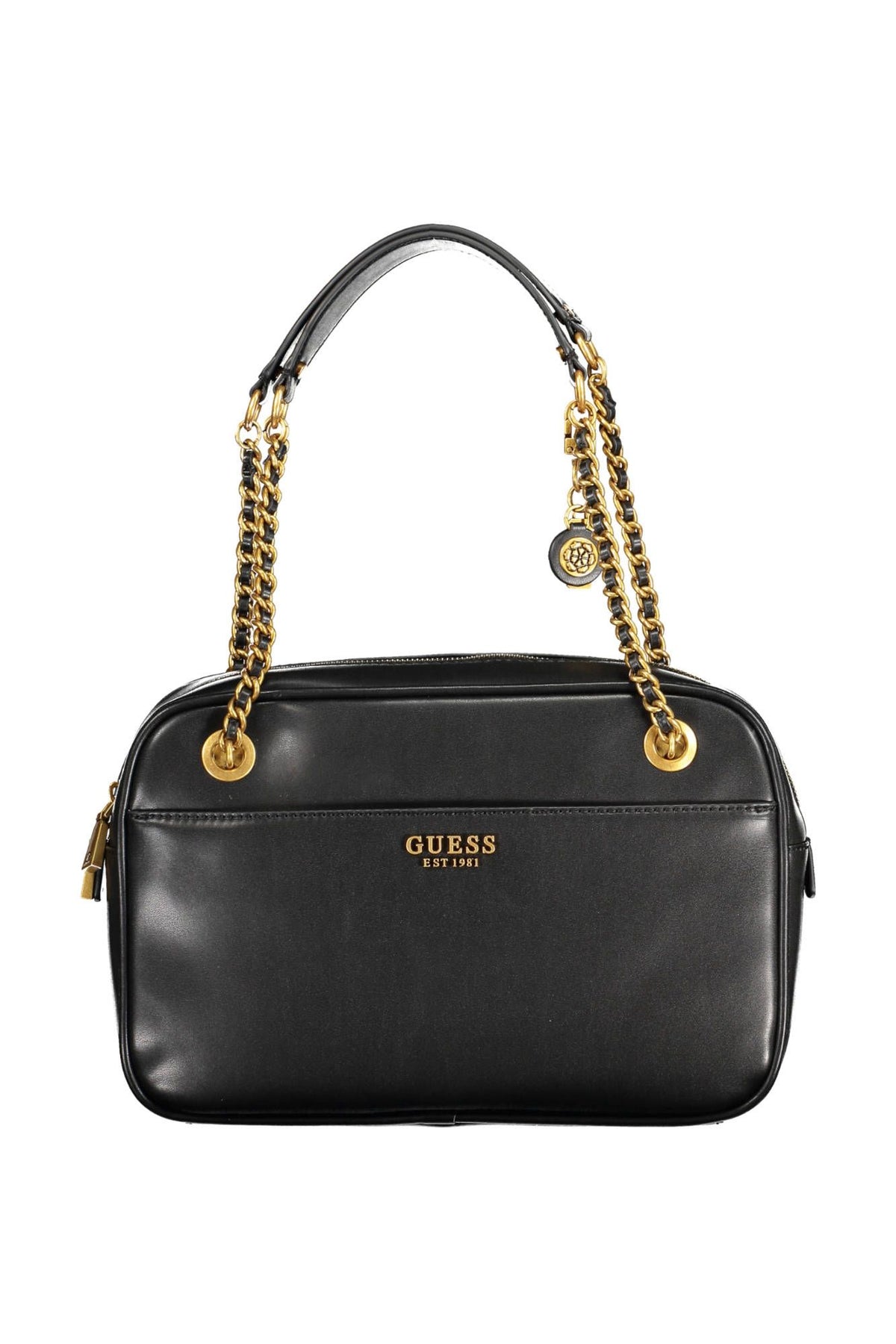 Sac à bandoulière élégant avec chaîne noire Guess Jeans