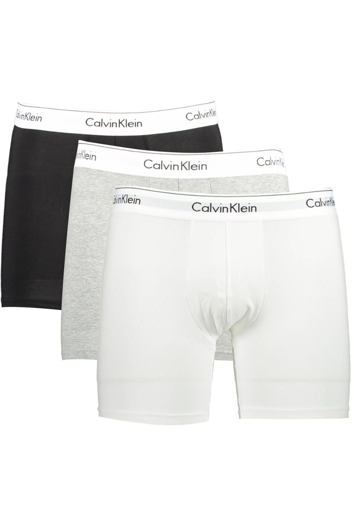 Calvin Klein Gray Cotton Men Boxer Brief