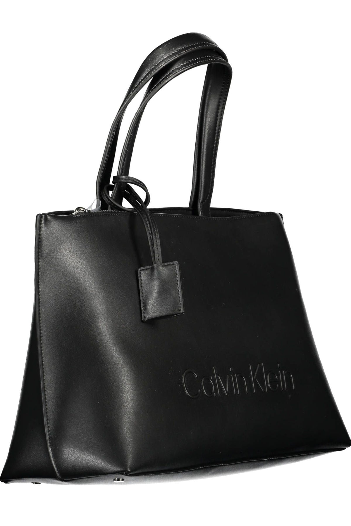 Calvin Klein Elegant Black Shoulder Bag with Contrast Details