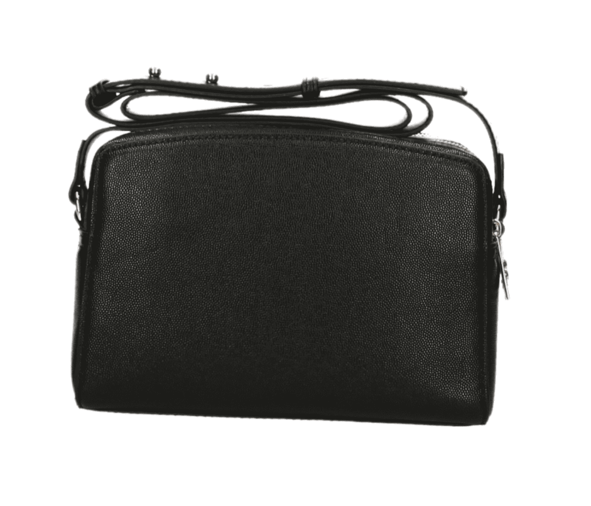 Plein Sport Sleek Black Double-Zip Crossbody Bag