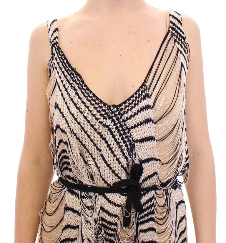 Robe en tricot noir et blanc Alice Palmer