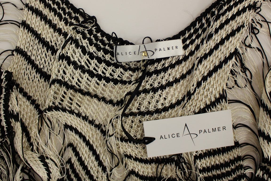 Robe en tricot noir et blanc Alice Palmer