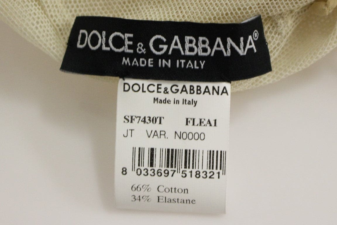 Blusa elegante sin mangas color beige de Dolce &amp; Gabbana