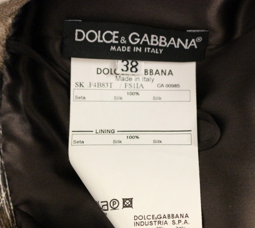 Jupe ample en soie fleurie élégante Dolce &amp; Gabbana