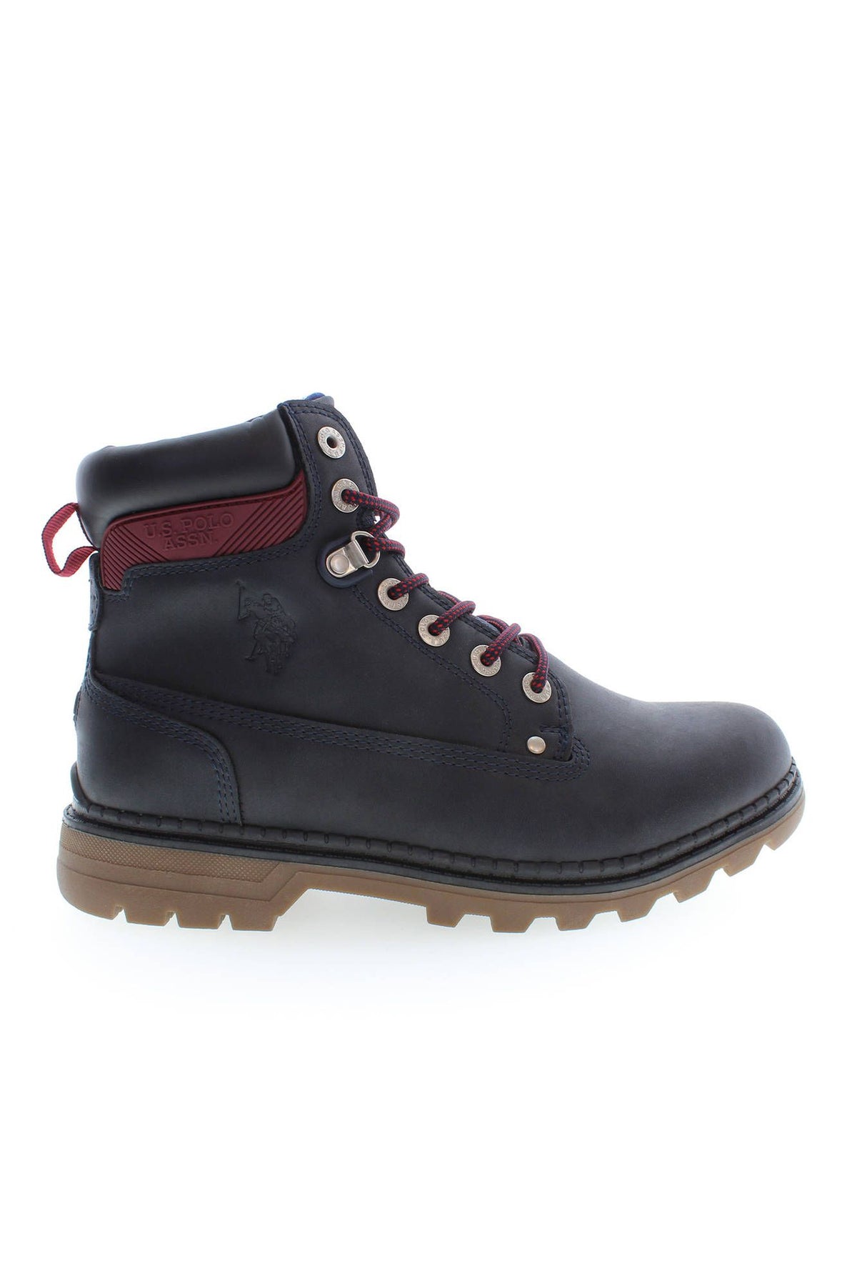 US POLO ASSN. Elegantes botas altas azules con detalle de encaje