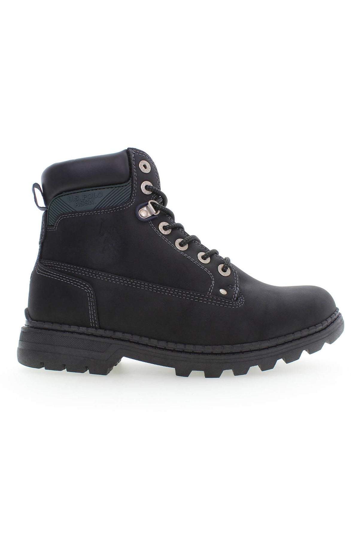 U.S. POLO ASSN. Black Polyester Men Boot