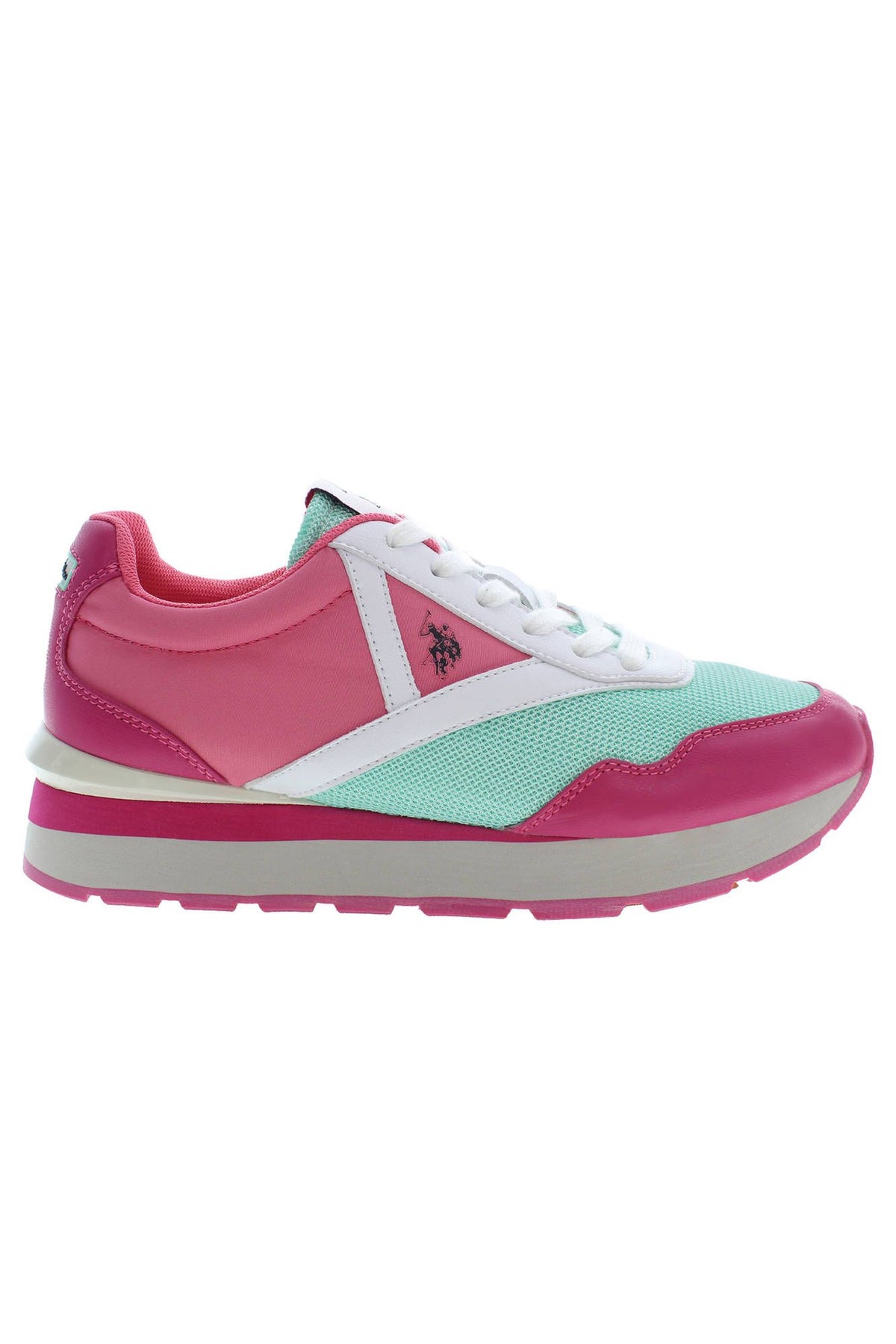 US POLO ASSN. Zapatillas deportivas elegantes con cordones en color rosa