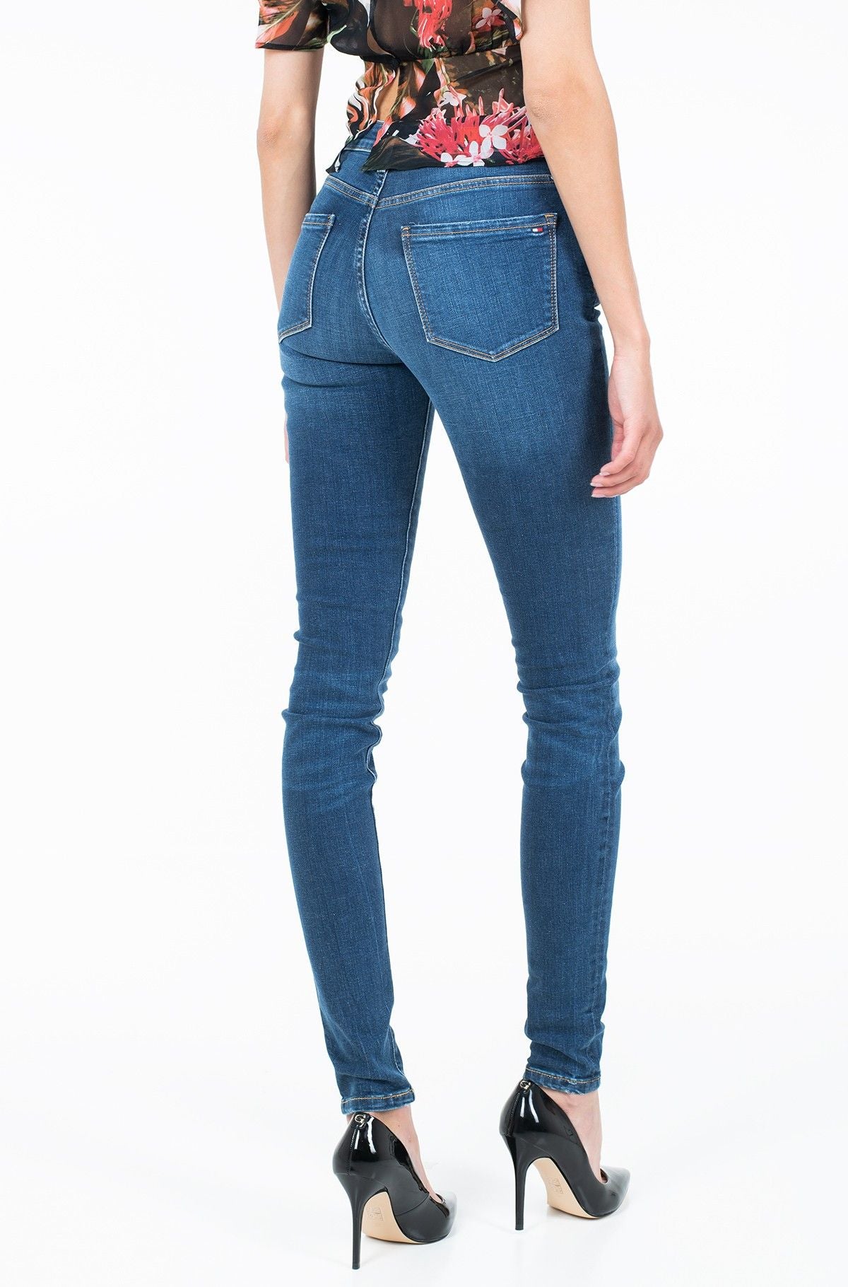 Jean bleu élégant coupe jegging Tommy Hilfiger