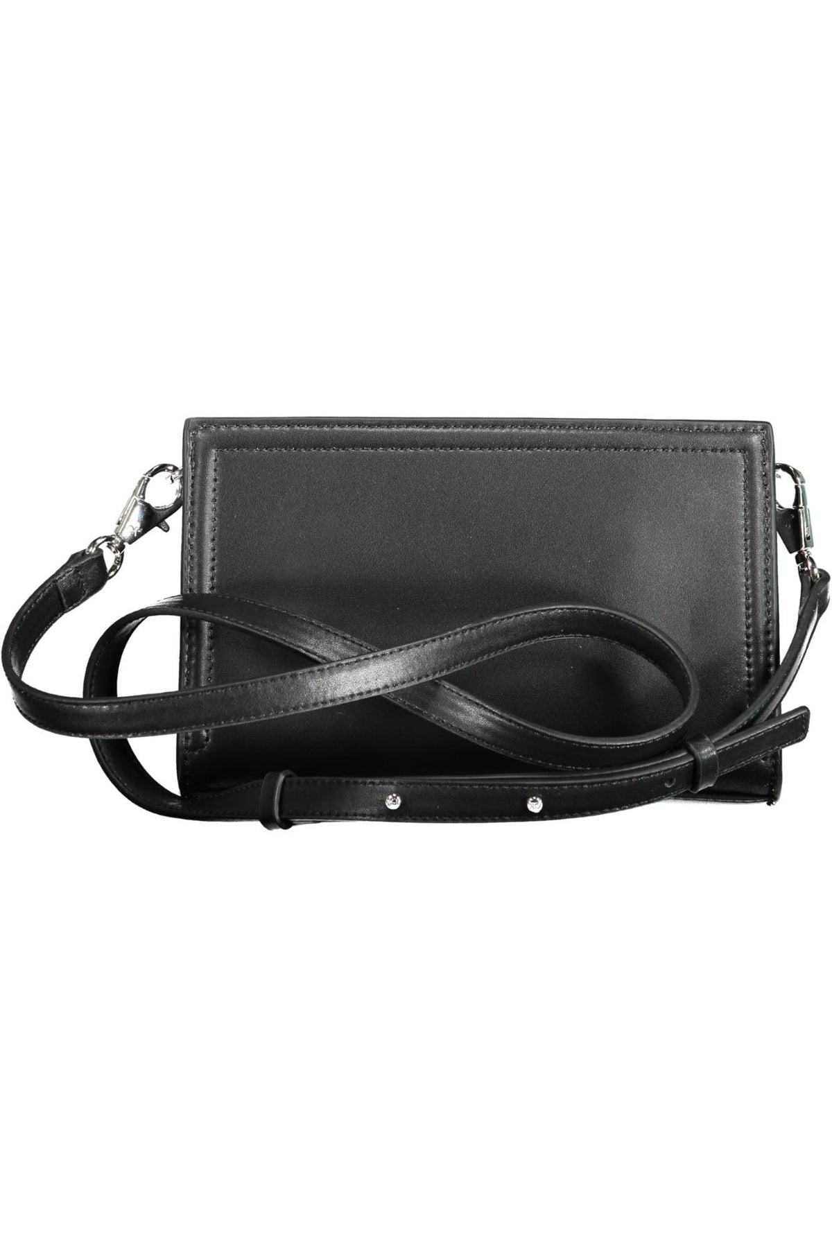 Calvin Klein Elegant Black Shoulder Bag with Sleek Logo Detail