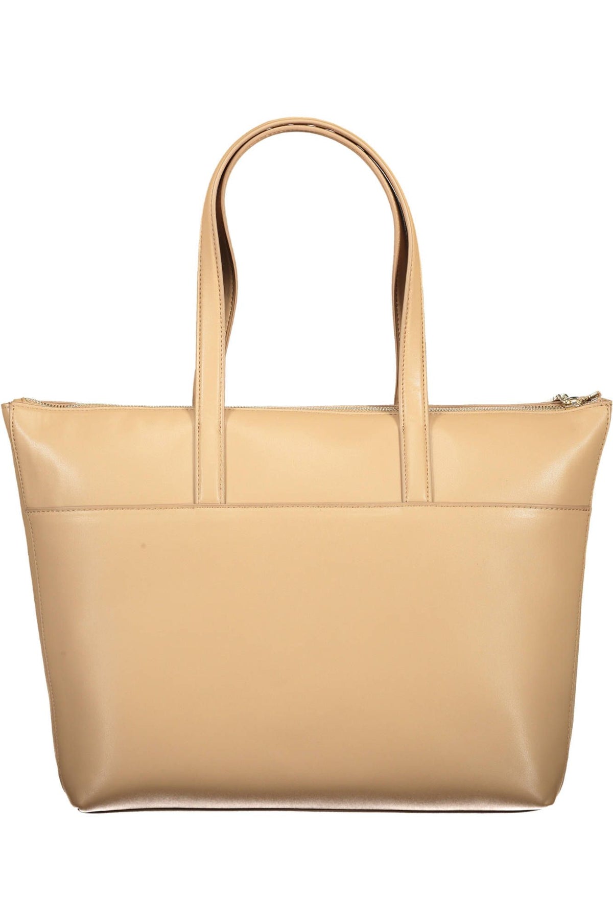 Calvin Klein Beige Zip Closure Chic Shoulder Bag