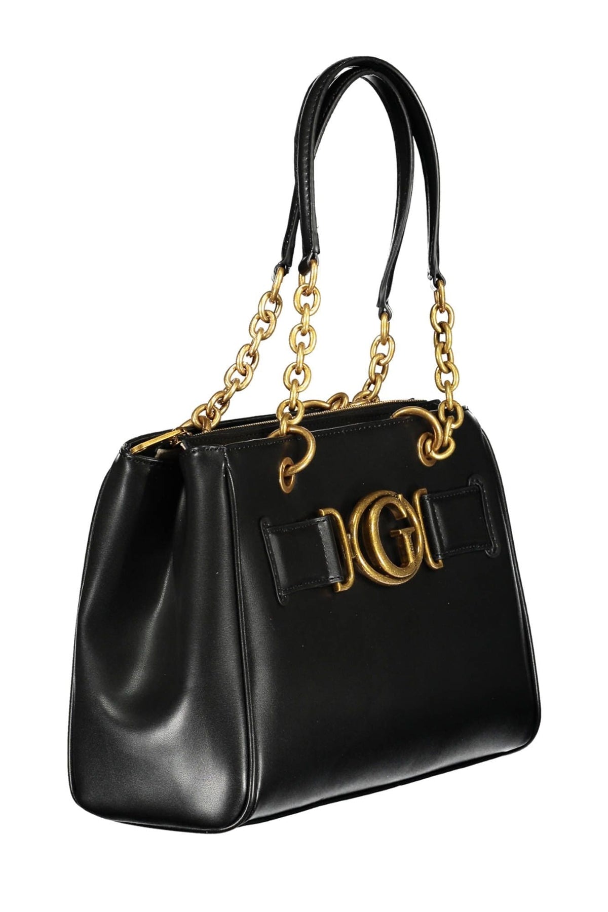 Sac à double poignée Guess Jeans Chic noir avec détails contrastants