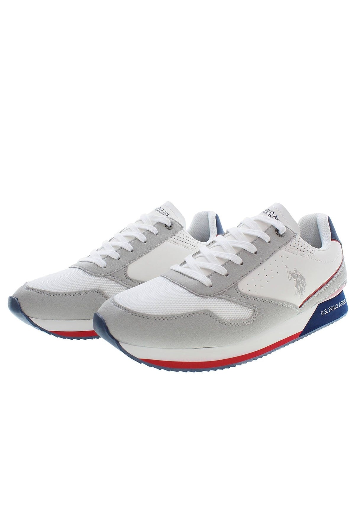 US POLO ASSN. Zapatillas deportivas elegantes blancas con cordones