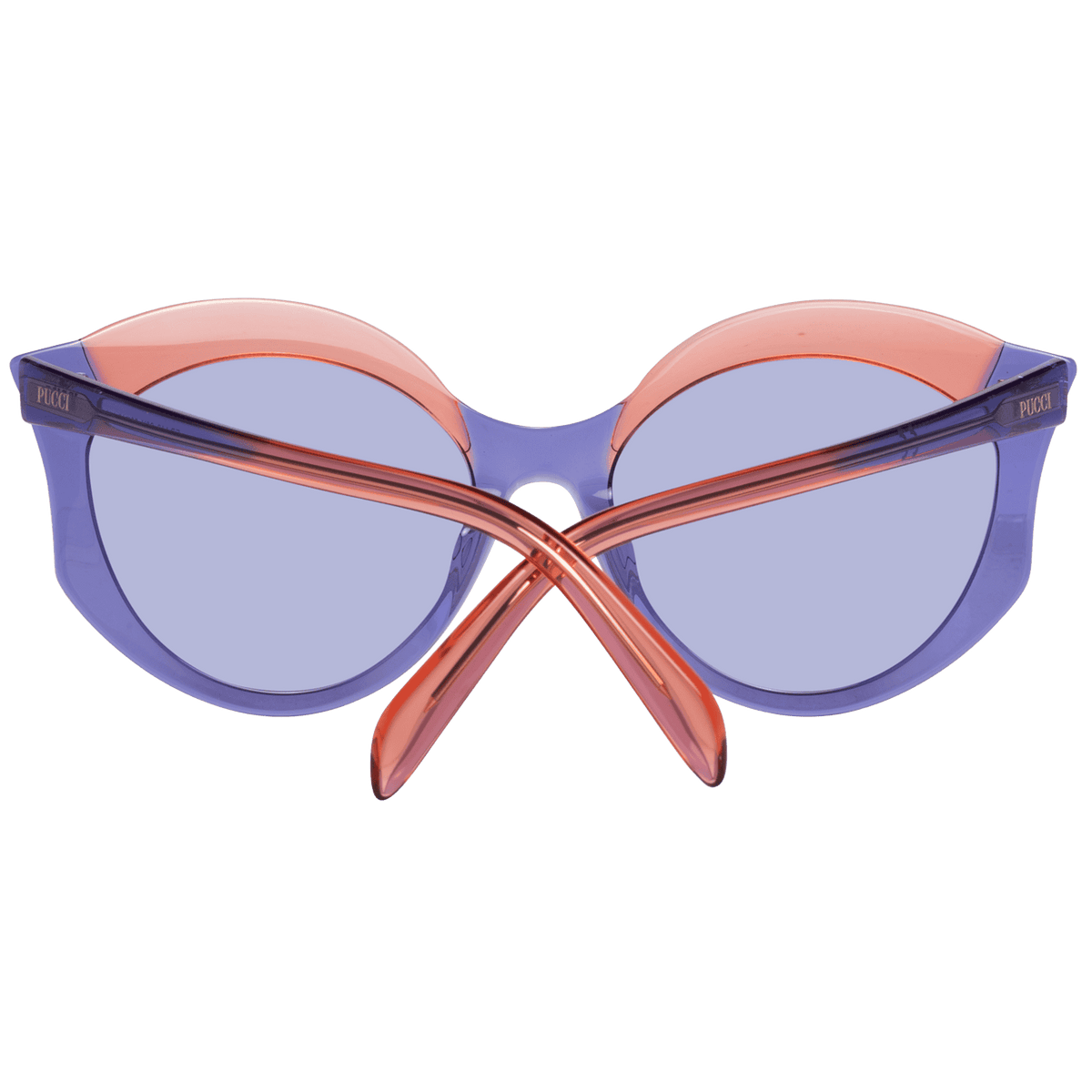 Gafas de sol elegantes con diseño de mariposa en color morado de Emilio Pucci