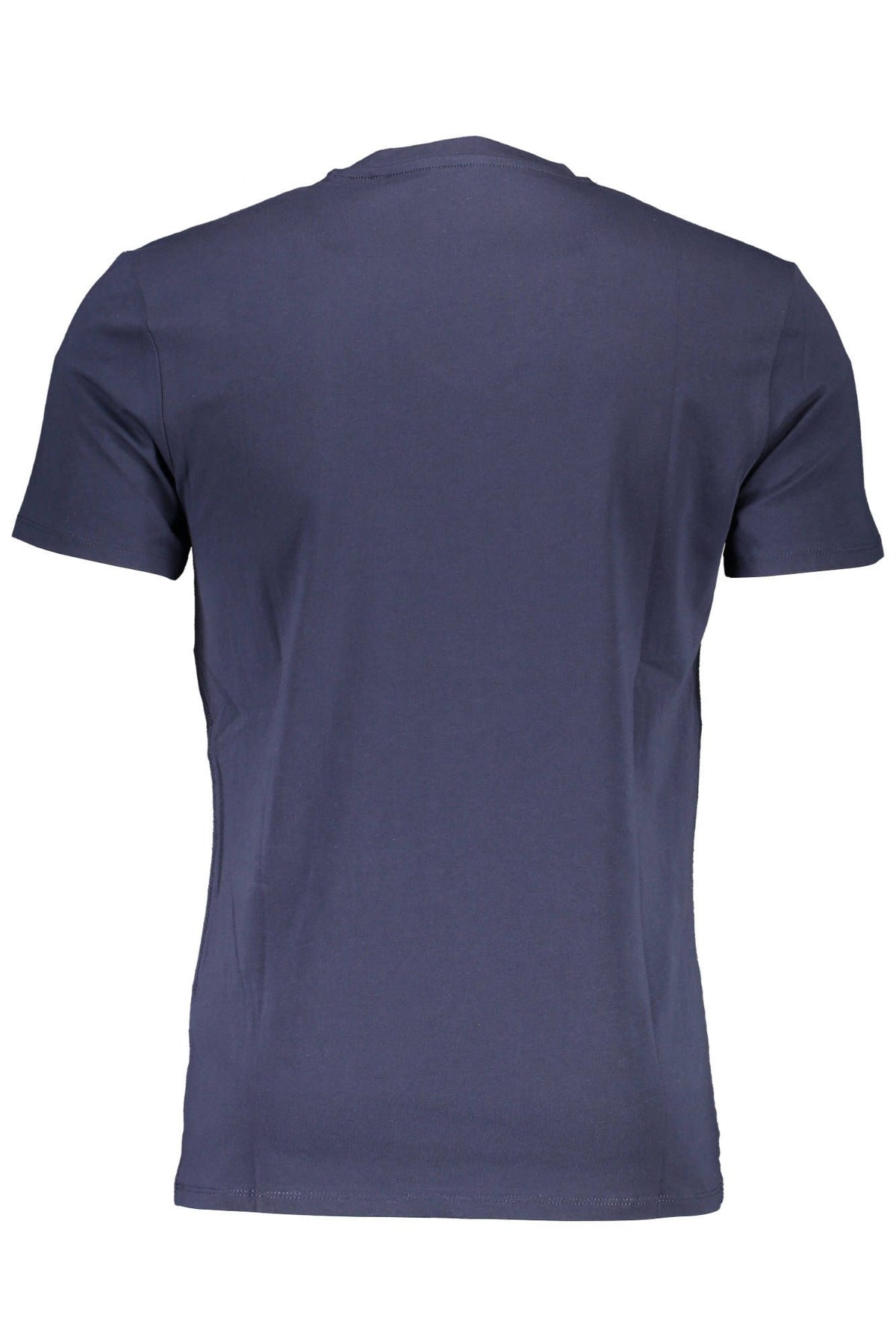 Camiseta azul ajustada con cuello en V elegante de Guess Jeans