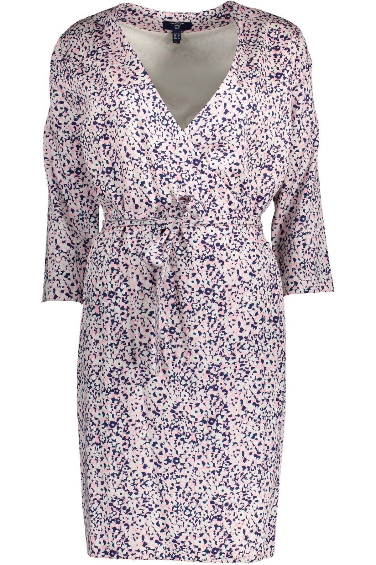 Gant Elegant Long Sleeve Wrap Dress in Pink