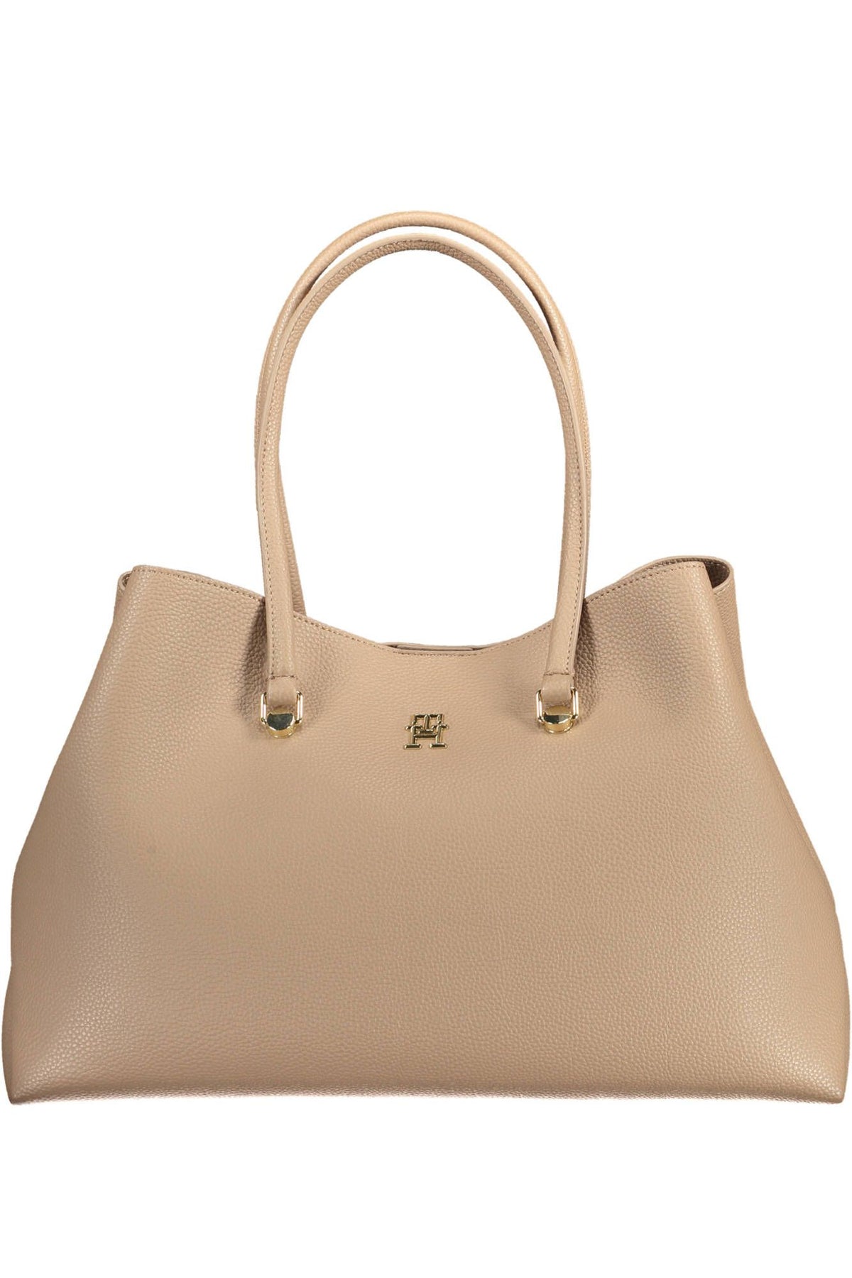 Tommy Hilfiger Chic Beige Double Compartment Shoulder Bag