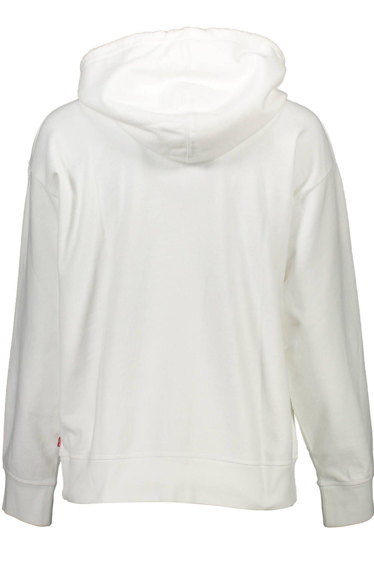 Levi's Chic White Cotton Hooded Sweatshirt With Logo