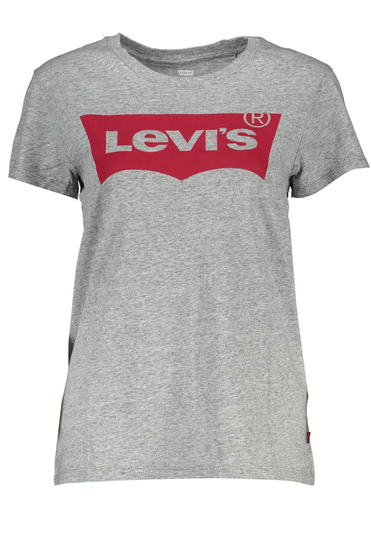 T-shirt en coton imprimé avec logo Levi's Chic Gray pour femme