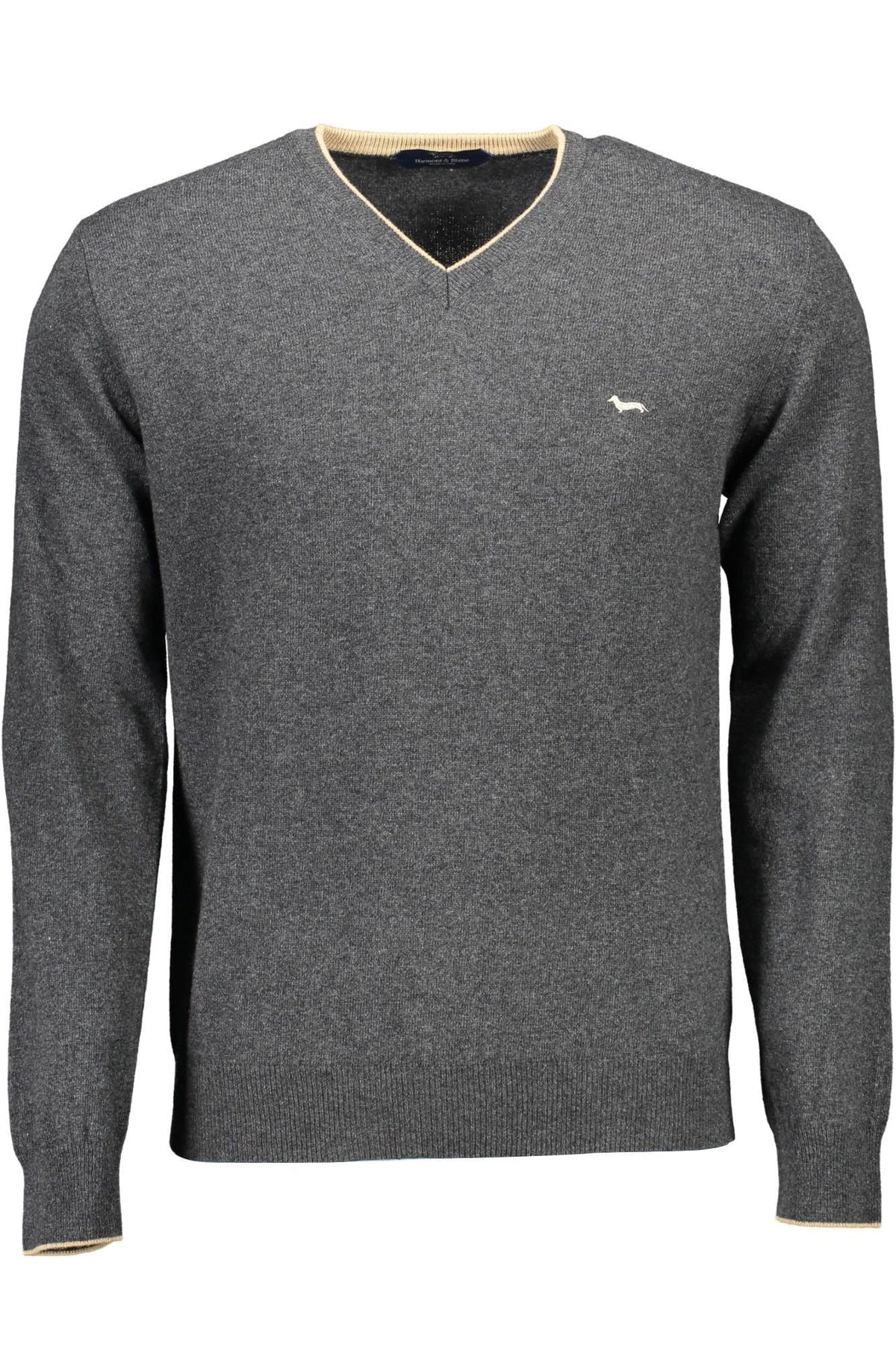 Harmont & Blaine Gray Wool Men Sweater