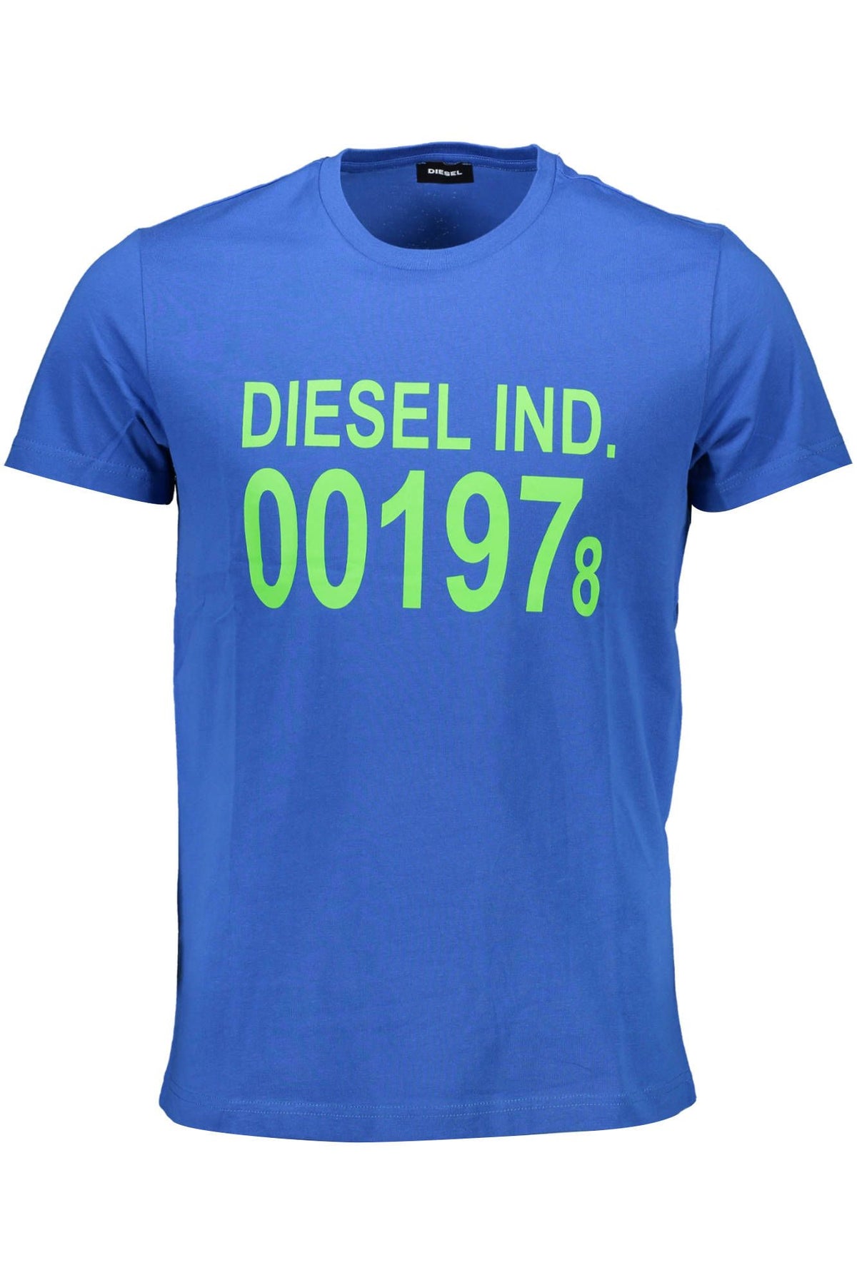 Camiseta de algodón con cuello redondo azul Elevated de Diesel