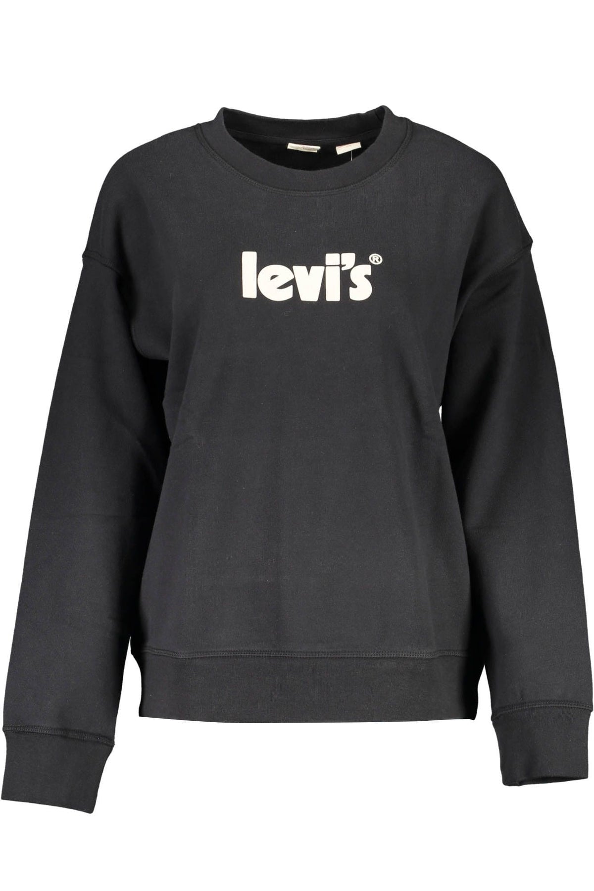 Sweat-shirt en coton noir avec logo Levi's Chic