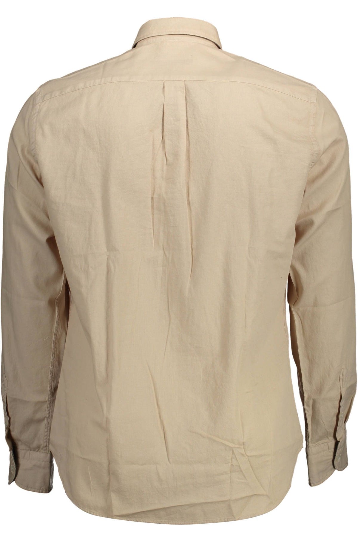 Harmont & Blaine Chic Beige Cotton Shirt with Contrast Details